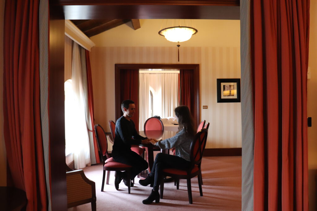 Die Familiensuite in dem Hilton Molino Stucky in Venedig.